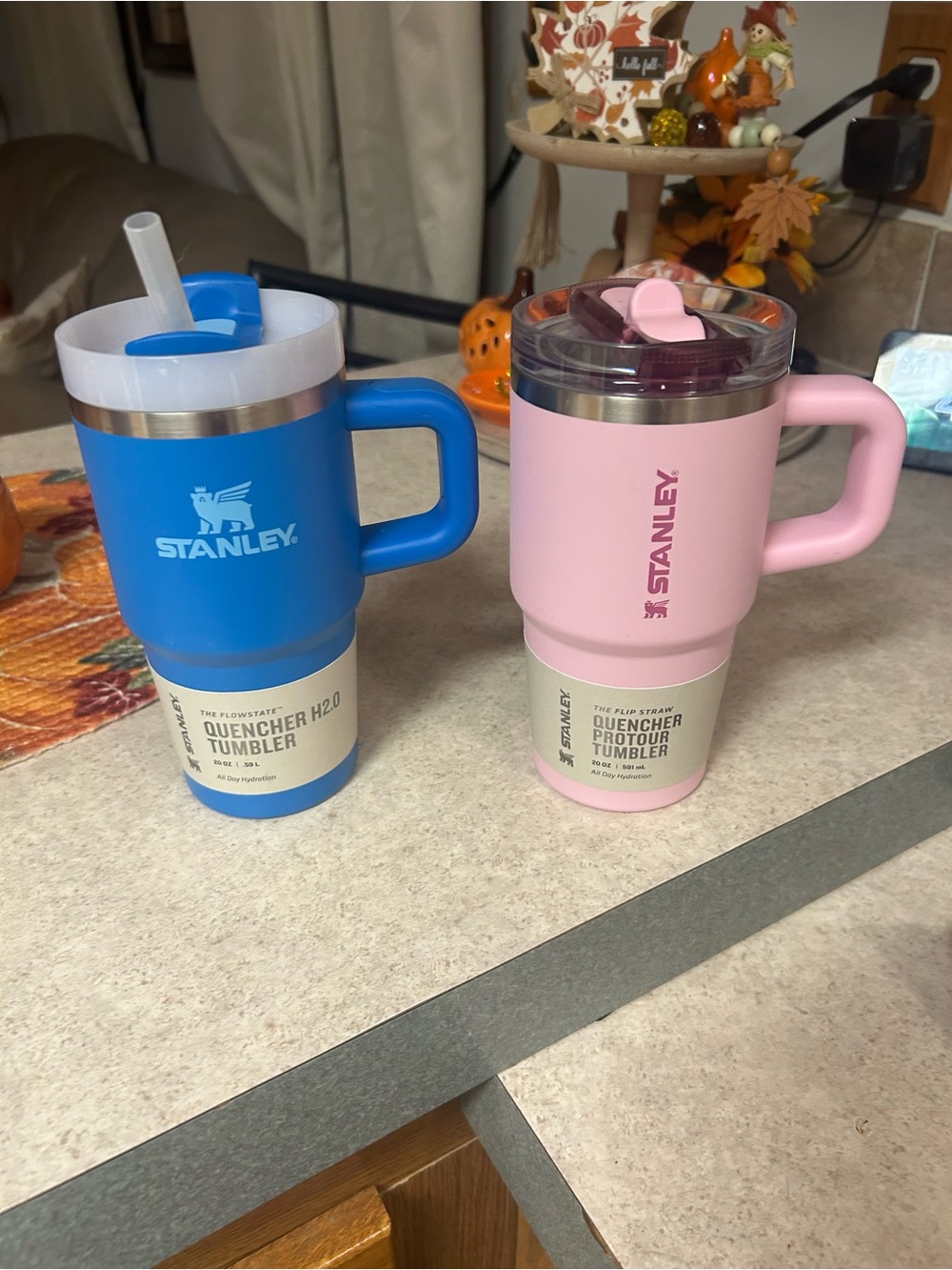 Stanley Pink and Blue Quencher Handle Tumblers Set